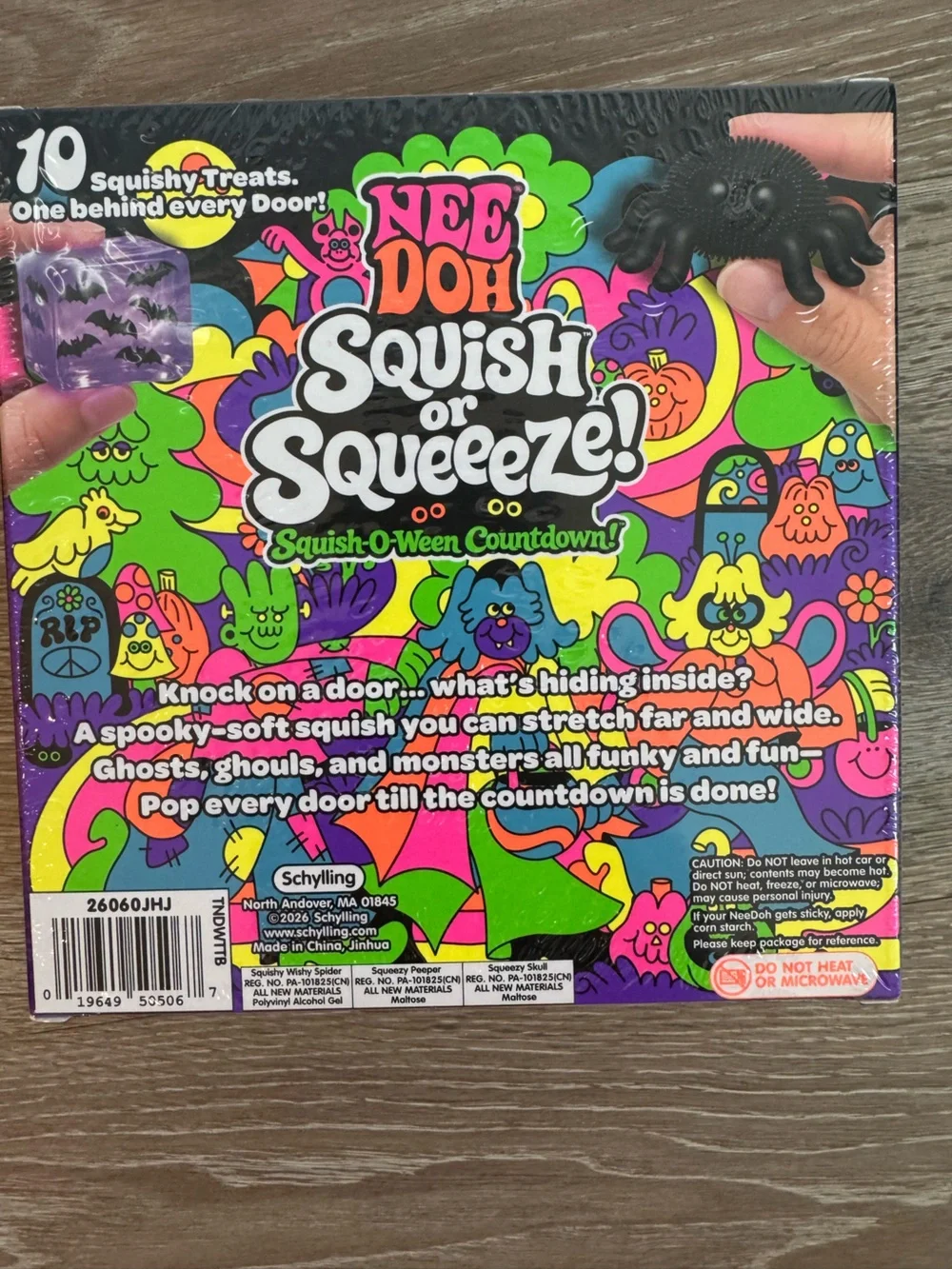 NeeDoh Squish or Squeeze Squish-O-Ween 10-Day Countdown Calendar NEW